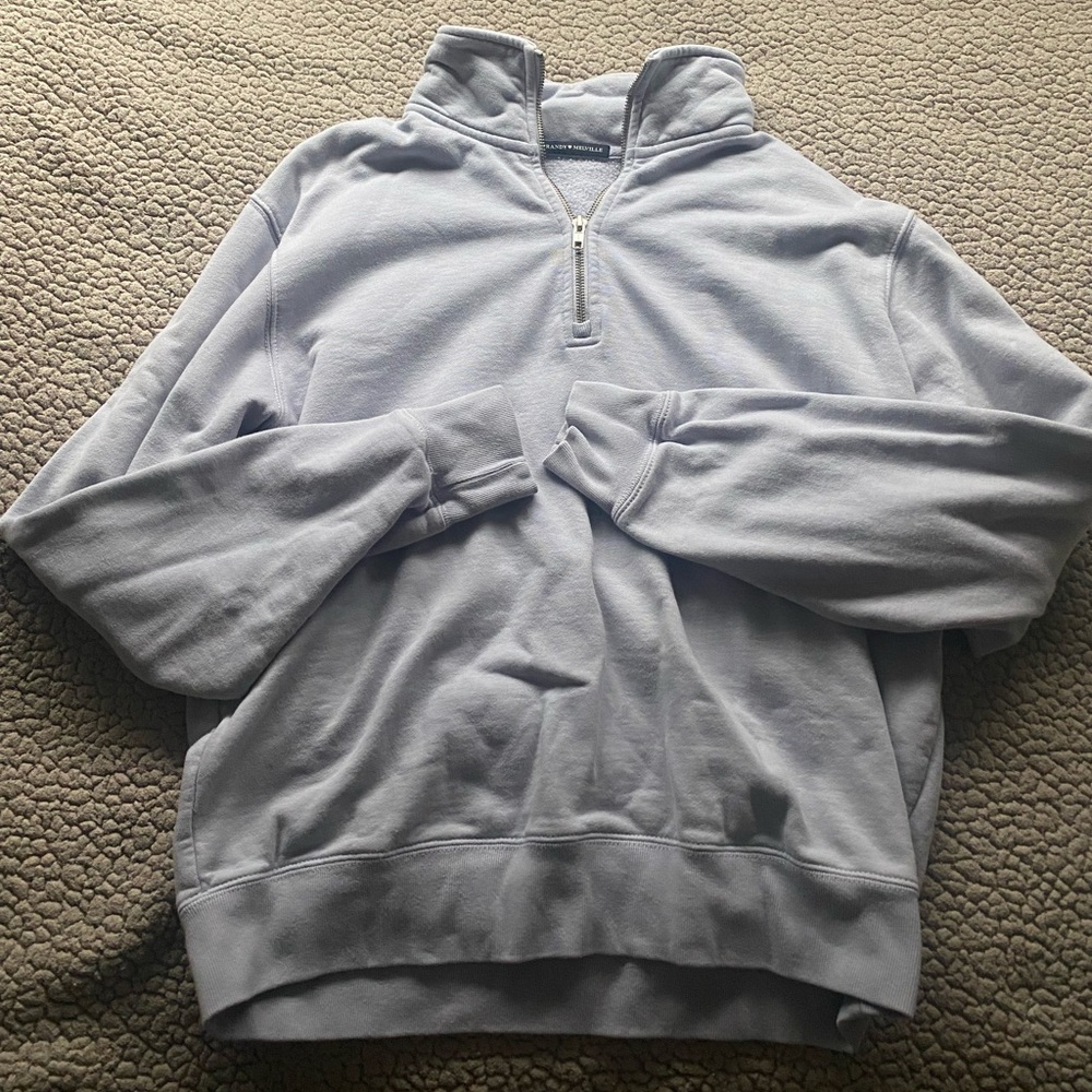 Brendy Melville. Light Blue. Half Zip